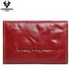 HUMERPAUL Ladies wallet first layer cowhide solid color convenient retro style short coin purse credit card storage leather solid color card case