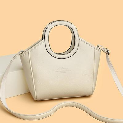 Retro Kasual Allsidig Høyverdig Stor Kapasitet Tote Bag Enkelt Skulder Kryssbody Håndveske
