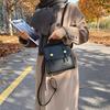 PU Leather Women's Small Backpack, Fashionable and Minimalist Soft Leather Backpack, Multi-purpose Bag, Vintage Trendy Cross-border