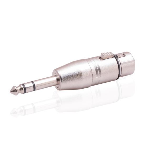 

Video Plug Plug Play Anti-interference Make An Audio Cable 1/4 TRS to XLR Female Adapter Audio Cable Accessories срібний