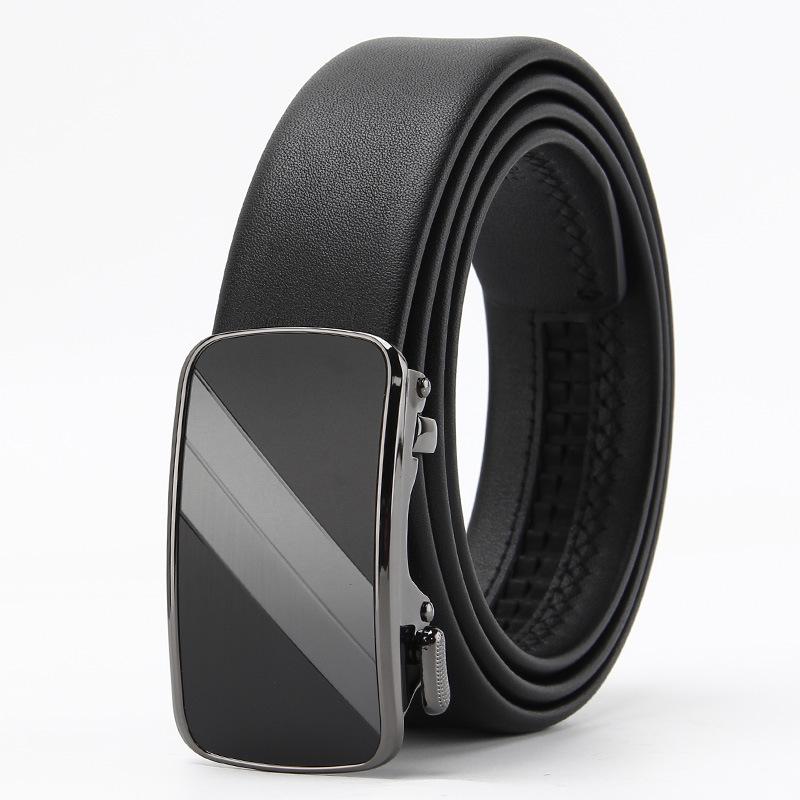 Belts for Men's Real Cowhide Head Leather High End Belt Business Casual Automatic Buckle Belt