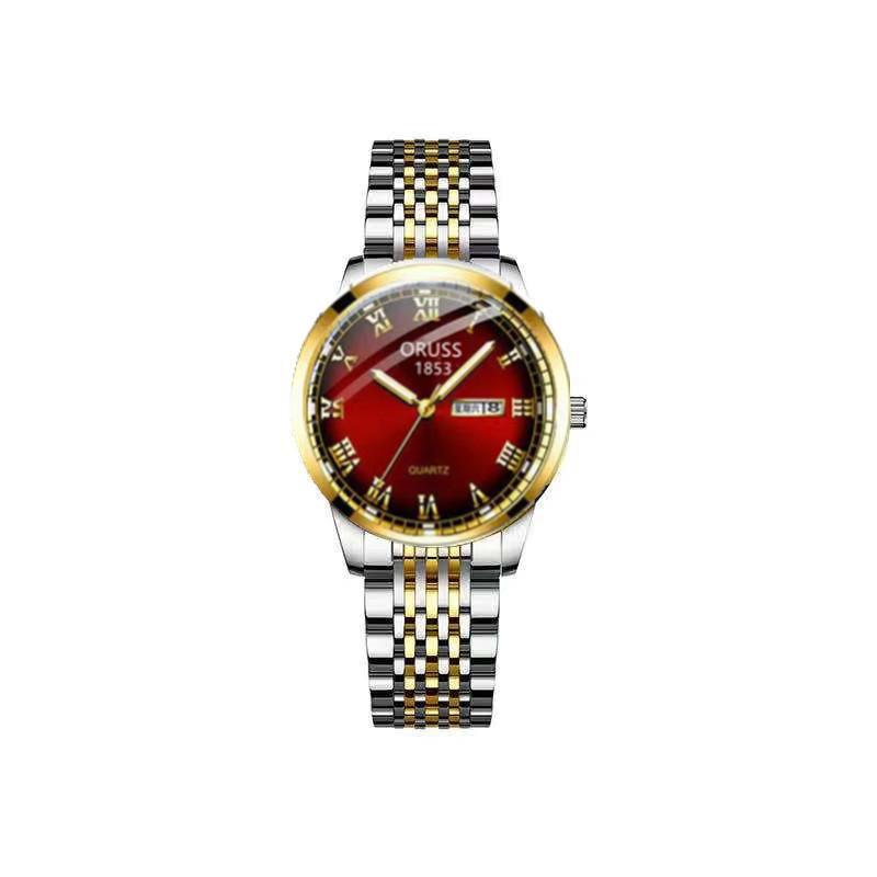 Movement Watch, Tungsten Steel Color Versatile Watch, Female Student Simple Waterproof Women'S Watch