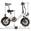 Bodywel T16PRO 14 Inch Lightweight Folding Electric Bicycle 36V7.8AH Battery 250W Motor Urban Commuting E- Bike Adult Outdoor Riding Electric Bike