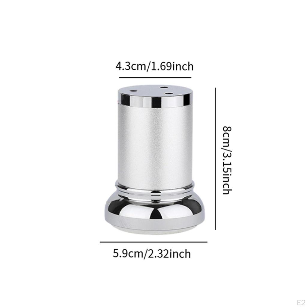 4 Stück Verstellbare Möbelbeine aus Aluminiumlegierung Sofafüße Robuste Couch für Kaffeetische Betten