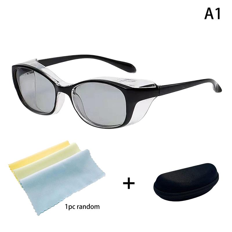1 Set Retro Riding Goggles Anti-Splash Cycling Protective Glasses Windproof Sand Protection Sunglasses With Storage Box