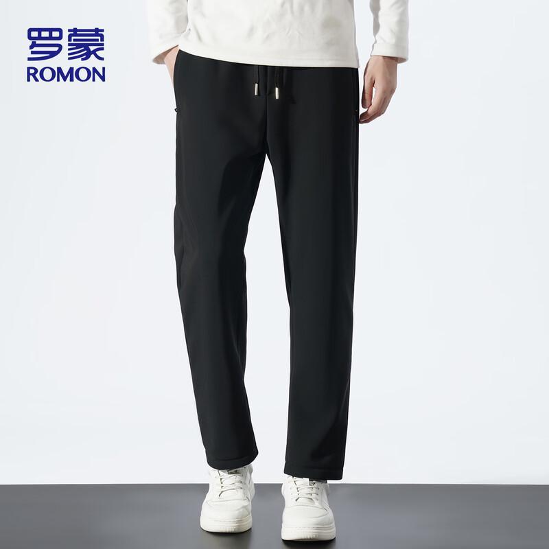 ROMON Men's Warm Fleece-Lined Casual Pants 802