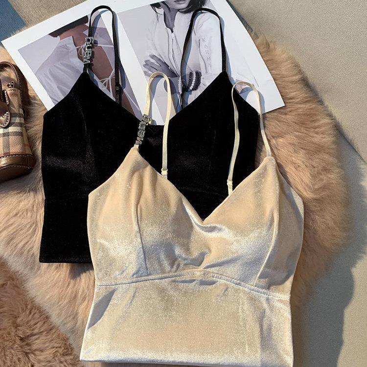 Summer Korean Fashion Sexy Suspender Women Off Shoulder Beauty Slim Camisole Female New Design Retro Aesthetic Solid Chic Tops