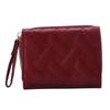 Women's Short Embroidered Love Zero Wallet Zipper Buckle Large Capacity Card Bag Versatile Fashion Simple