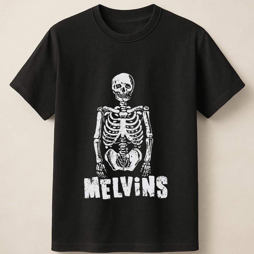 Melvins С принтом Dark Skeleton Для любителей рока Унисекс Футболка Унисекс Футболка XXL