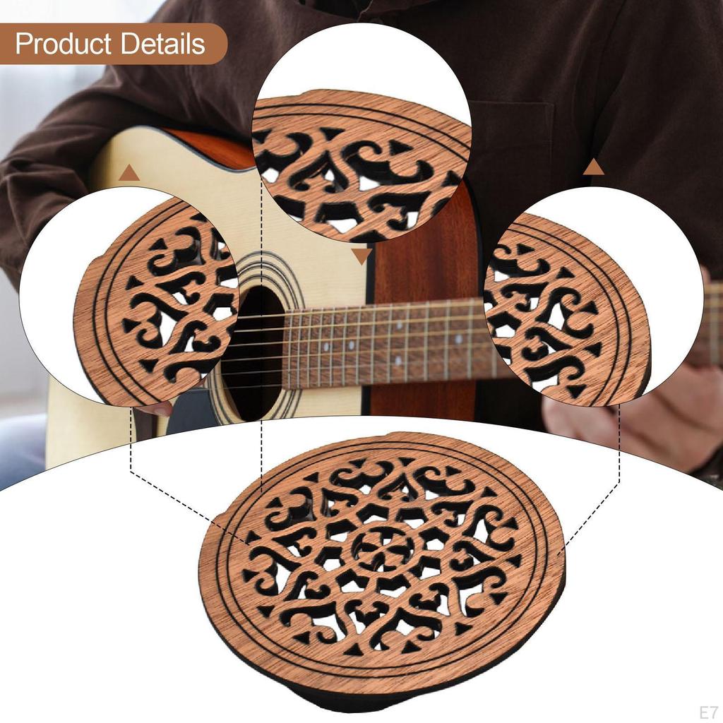 Acoustic Guitar Soundhole Cover Block Protector for Feedback Reduction