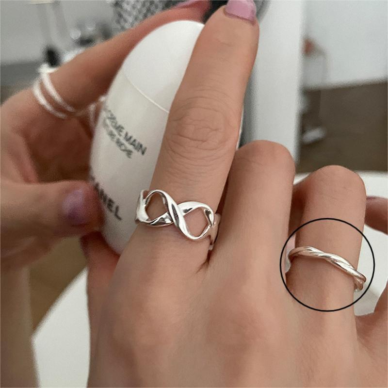 

Изящное и модное регулируемое медное кольцо для женщин с уникальными минималистичными геометрическими элементами