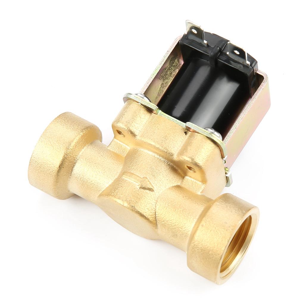DC 12V Brass DN15 G1 2 Normal Closed Copper Body Water Valve Electric Solenoid Valve