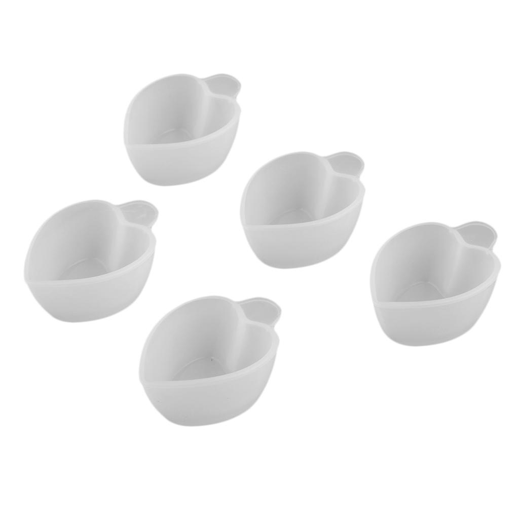 5 Pieces Silicone Measuring Cup DIY Jewelry Crystal Scale Resin Glue Molds