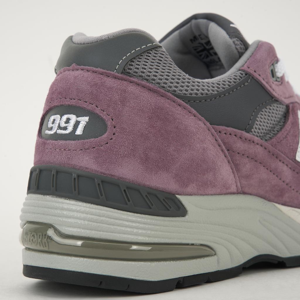 New Balance 991 Fabriqué en Angleterre Mauve Pensif Baskets Homme Rose Alliage Perle Fumée M991PGG