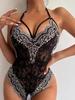 Sexy Lingerie For Women Lace  Bodysuit Erotic One Piece Bodysuit Open Bra Crotchless Teddy Erotic Dress For Sex Lenceria Costume