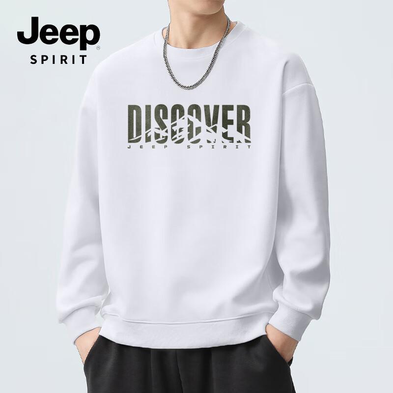 

JEEP SPIRIT Мужской свитшот с графикой, круглым вырезом, свободного кроя 3XL