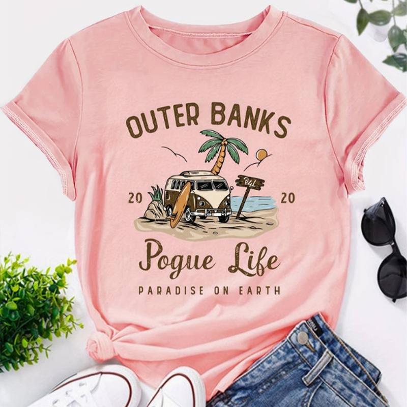 Модная женская футболка с принтом тореадора и кокосовой пальмы — фото 4