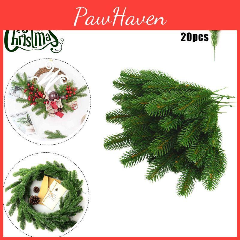 Lifelike Pine Branches Artificial Plants For Christmas Diy Party Decorations