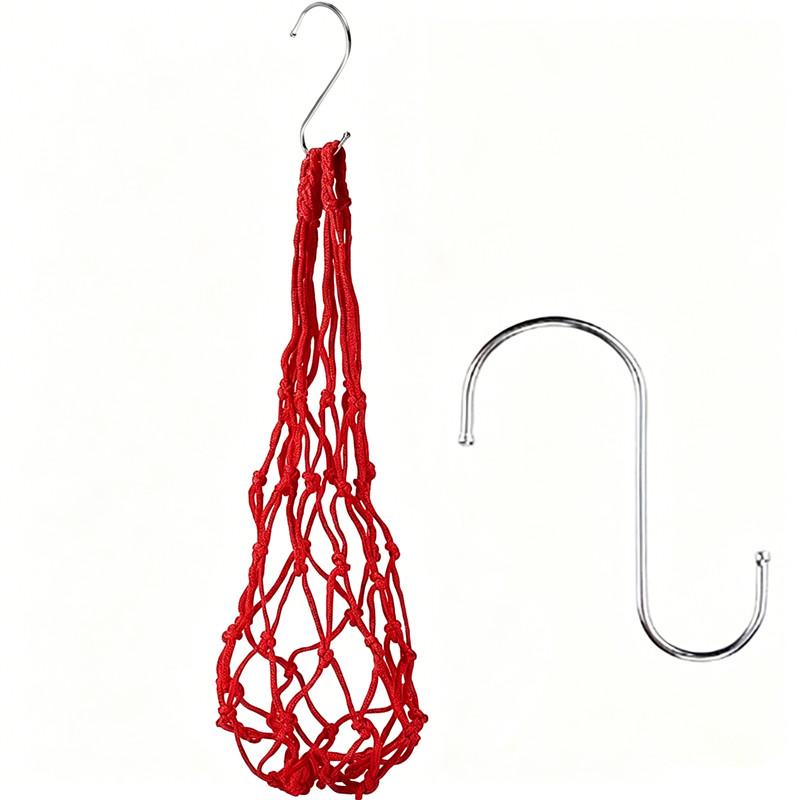 Hanging Chicken Feeding Net Bag Feeder Bag For Poultry Use Nylon Feeder Bag Automatic Feeder For Farm Vegetable Holder