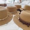New original ethnic style straw hat women's spring and summer beach outing sun hat retro straw woven sun protection hat