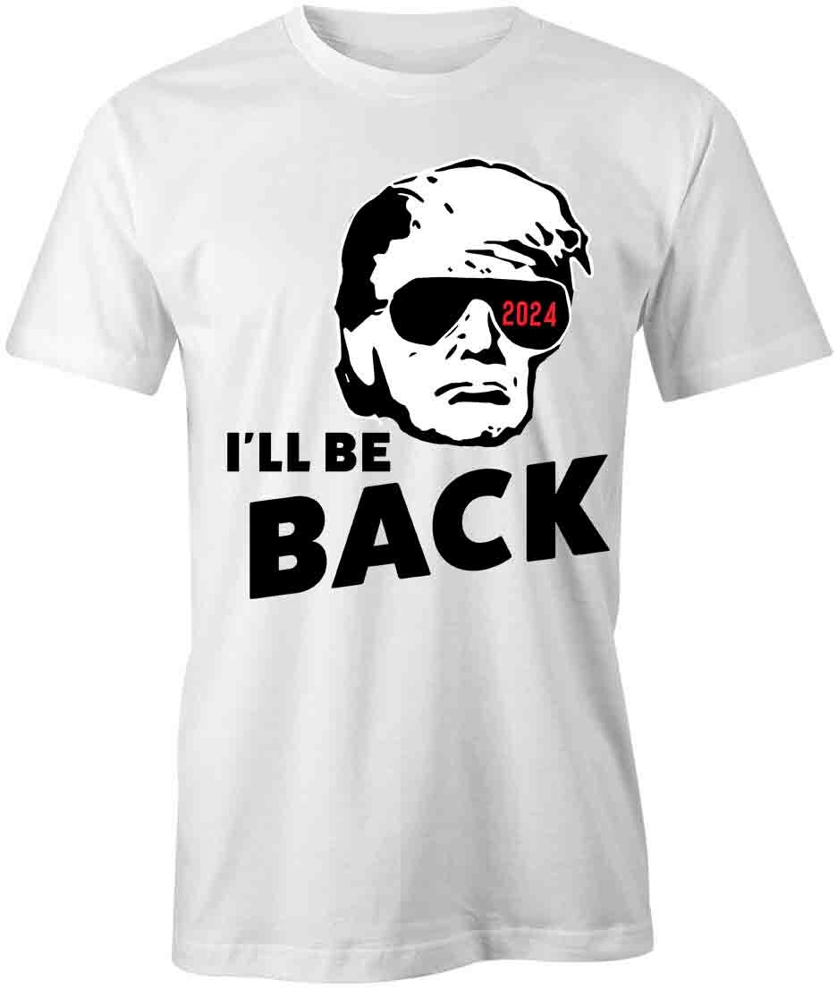 TRUMP I LL BE BACK TShirt Tee Short-Sleeved Cotton CLOTHING S1WSA631 M