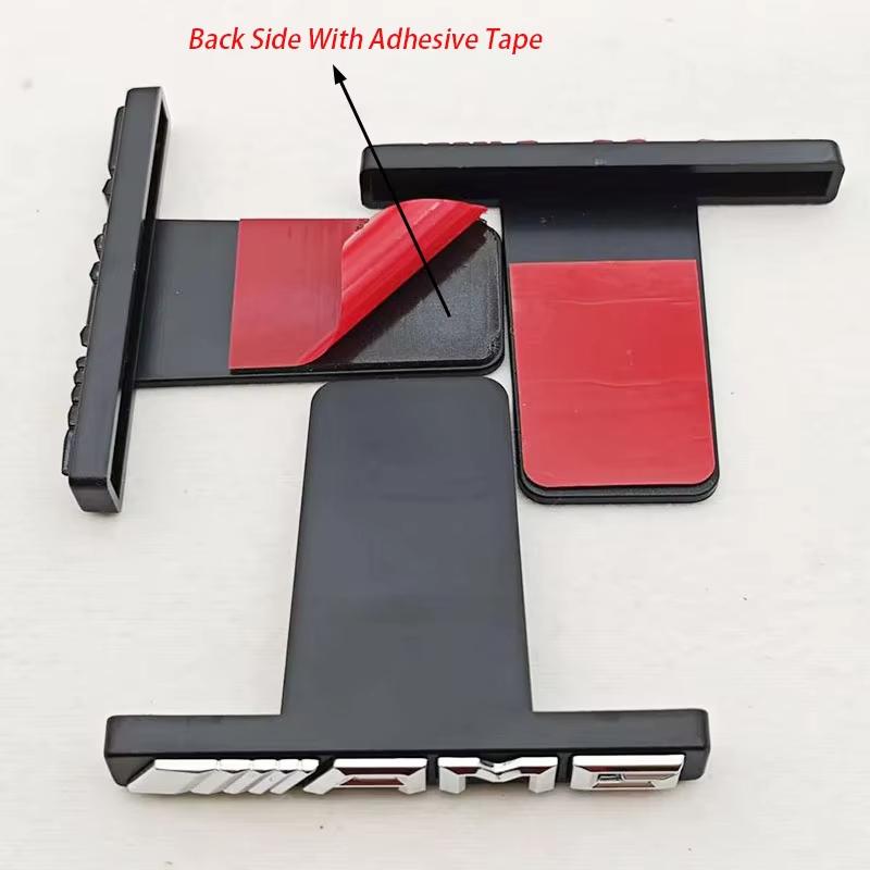 3D ABS Logo AMG Emblem Car Front Grille Badge For Mercedes Benz GLC A B C E Class W204 W205 W212 W213 GT AMG Sticker Accessories
