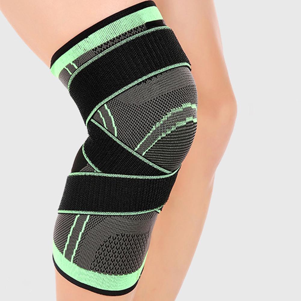 Outdoor Sport Compression Kneepad Fixed Belt Kneecap Fitness Training Protective GearL