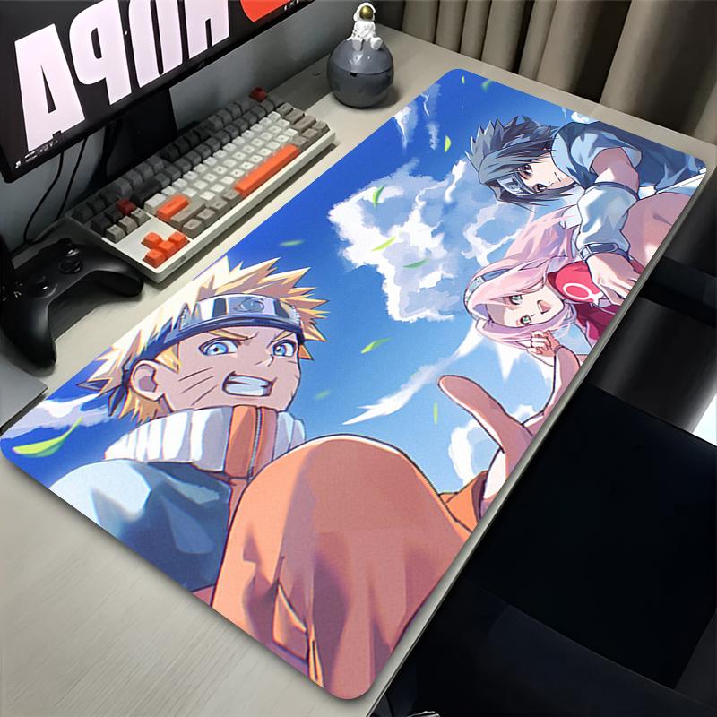 Tapis de souris Anime Gamer Plus Grand XXL N-Naruto Clavier d'ordinateur Tapis de bureau Accessoires de jeu PC Accessoires de bureau Tapis de souris