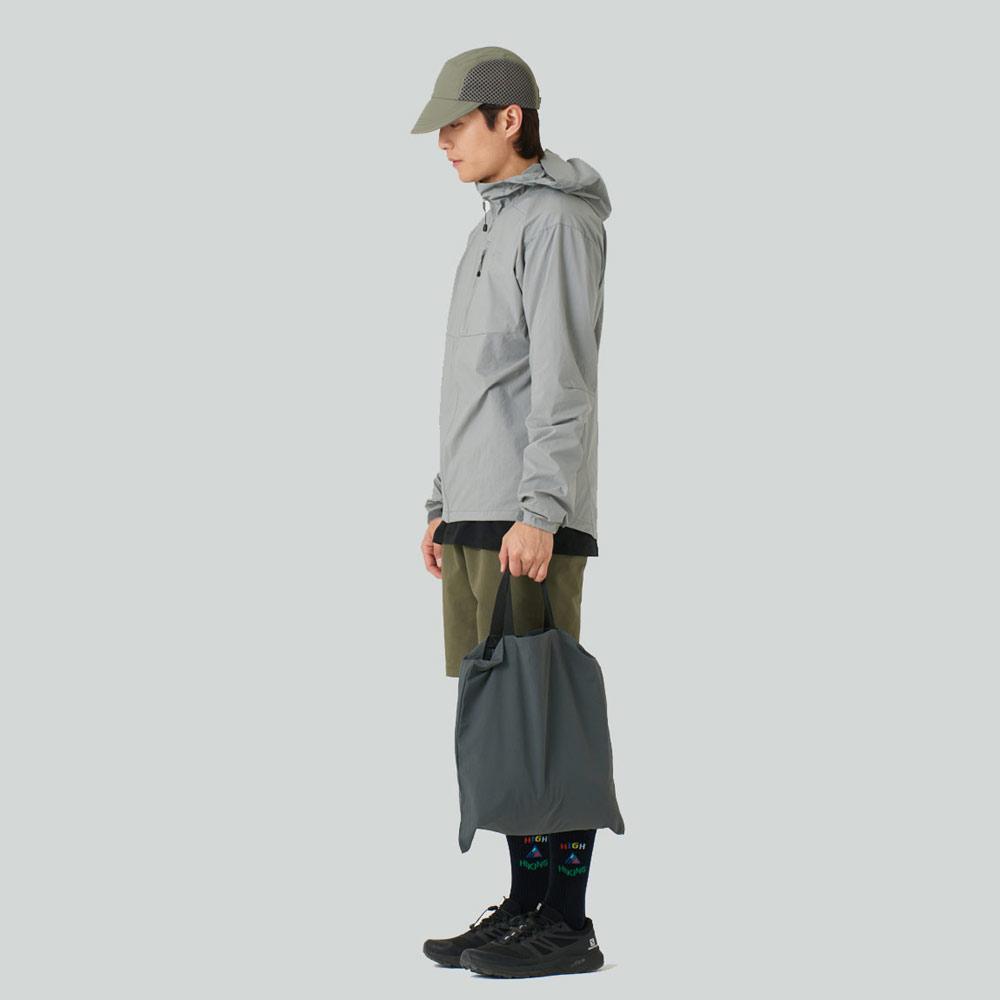 Highhiking Useful Two-Way Recycled Fabric Tote Bag (Gray)