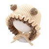 Thick Infant Winter Hat Warm Girls Knitted Hat Fashion Baby Hooded Hat