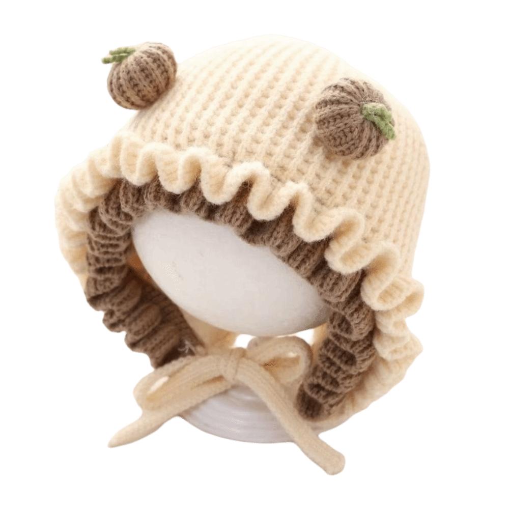 Thick Infant Winter Hat Warm Girls Knitted Hat Fashion Baby Hooded Hat
