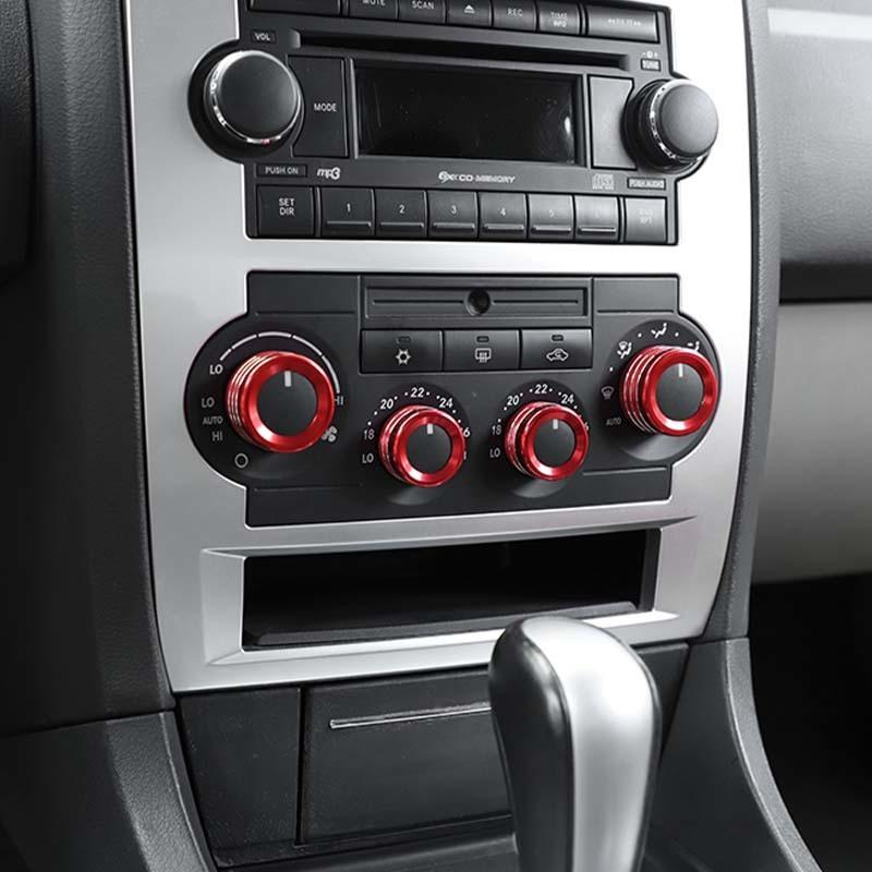 Klimaanlagenschalter Zierring Knopf Dekoration Abdeckung Für Dodge Charger Für Chrysler 300C Für Jeep Grand Cherokee Zubehör