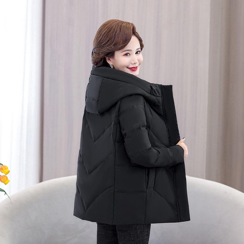 Пуховик женский средней длины зимний новый для мам среднего и пожилого возраста — фото 4