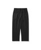 HISHANDER Unset Two Pleats Pants Black
