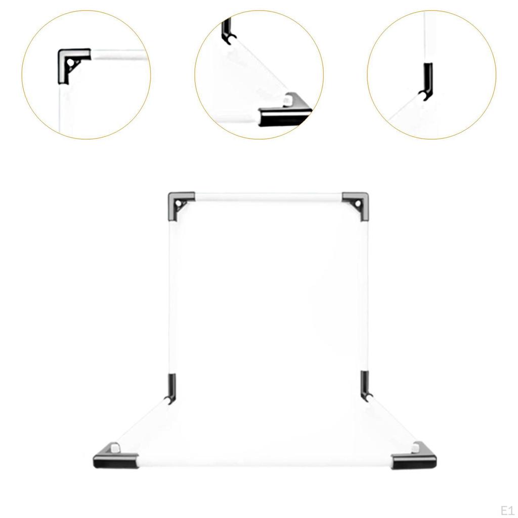 Photography Backdrops Kit Background Paper Professional L Shape PVC Photo Backdrop White Flat