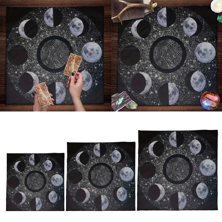 Moon Phases Astrologys Tarots Tablecloth Altars Cloth Divinations Tablecloth