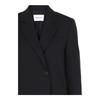 Salvatore Ferragamo Single Breasted Wool Blazer Blue