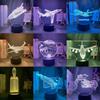 Transportation Animal 3d Led Night Light With Touch Control And For Kid Room Decor