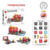 Magnetic Building Blocks & Electric Track Car City Set: Stained Glass Educational Toy for Kids