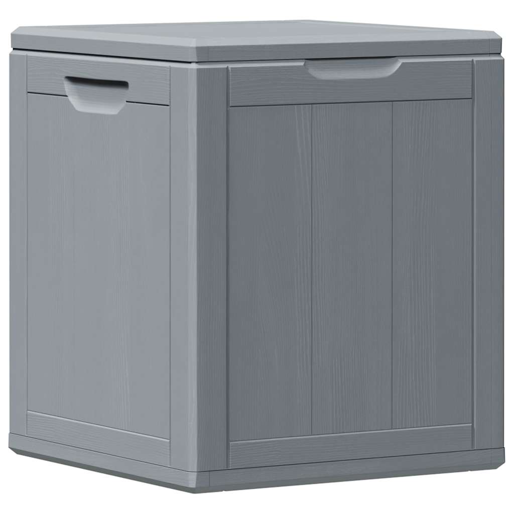vidaXL Garten-Aufbewahrungsbox 90 L Grau PP-Holzoptik