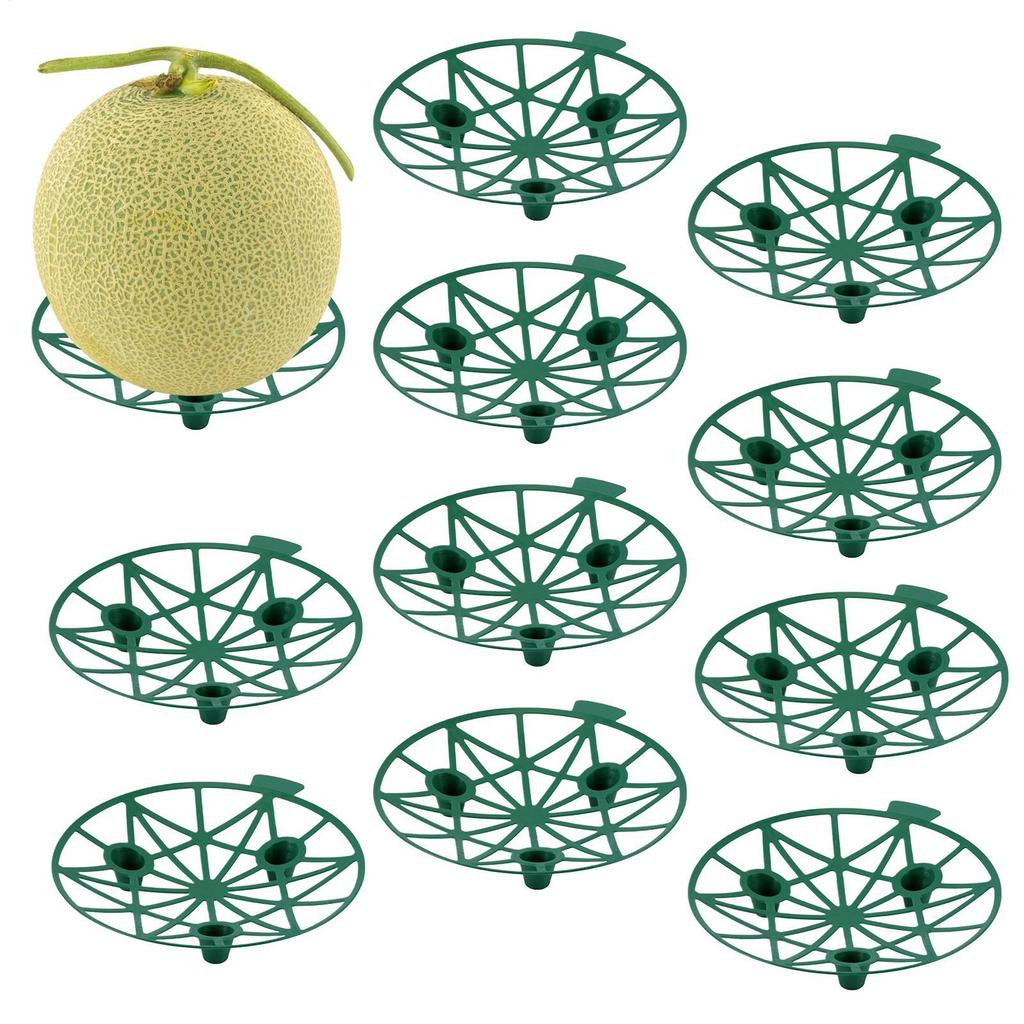 10 Pieces Watermelon Cradles Plant Supports Watermelon Cradles Stackable Plant Growing Holder Rack for Cantaloupe Honeydew