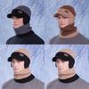 Knitted Winter Hat And Neck Warmer Set With Fleece Lining For Men Outdoor Cold Weather