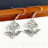 Gothic Punk Thorn Heart Bat Unisex Earrings