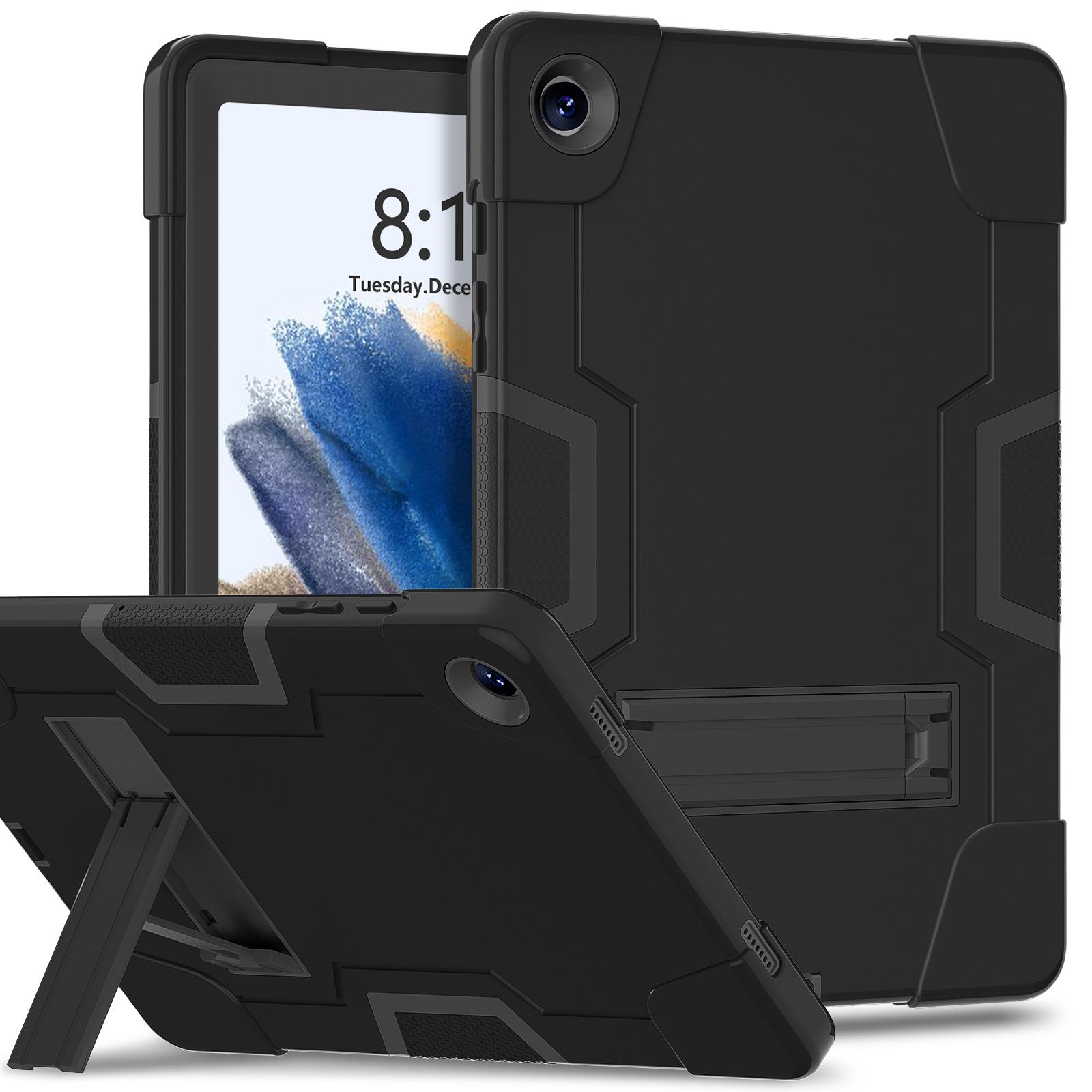 Étui Robuste et Résistant pour Samsung Galaxy Tab A9+ 11  A9Plus 11 pouces SM-X210 SM-X216B SM-X218U Housse de Protection avec Support A9Plus 11inch X210 noir