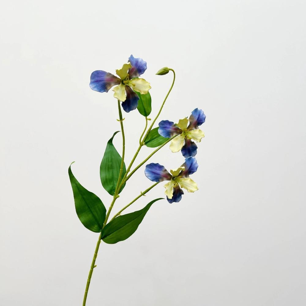 Realistic Simulation Silk Flowers Long Branch Faux Flower Luxury Fake Iris Stem  Party Decor