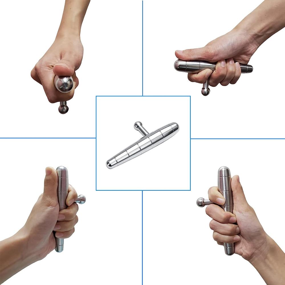 1Pcs Stainless Steel Pressure Massage Bar Acupressure T-Bar Trigger Point Massage Tool For Deep Tissue Therapy Thumb Saver