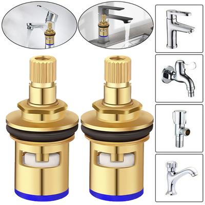 1Pc Faucet Valves Replacement Universal Tap Valve Brass Cartridge Faucet Inner Valve For Household Bathroom Kitchen Supplies