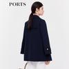 PORTS Women's Long Sleeve Short Trench Coat SD9T002QFF072
