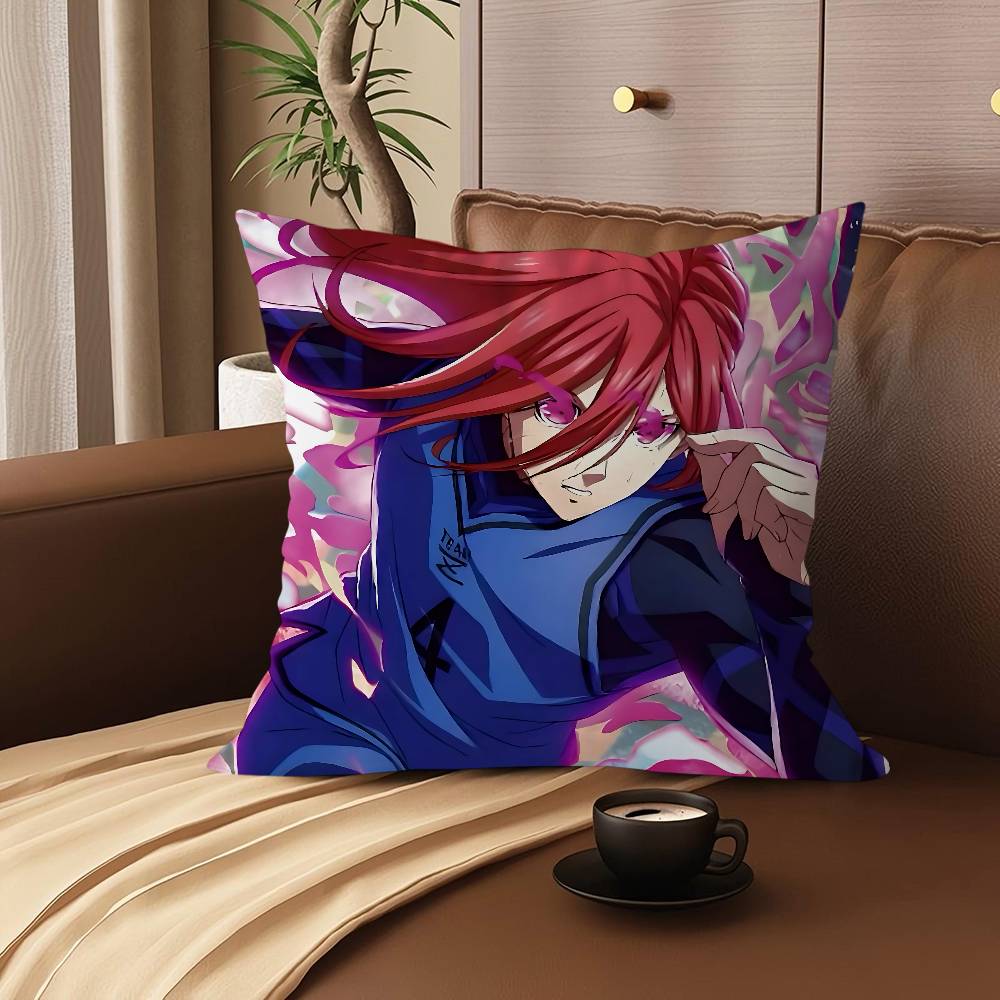Hyoma C-Chigiri Pillow Covers Cartoon Sofa Decorative Home Double-sided Printing Short Plush Cute Cushion Cover