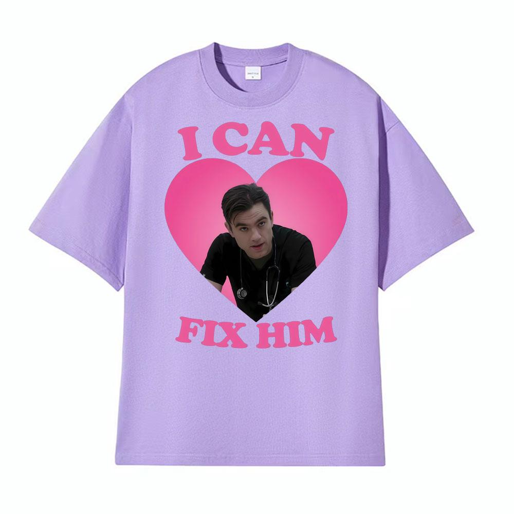 I Can Fix Him Patrick Ball As Dr Frank Langdon Heart T Shirt Unisex Women Fashion T Shirts Short Sleeve Comfort Tshirt Streetwear